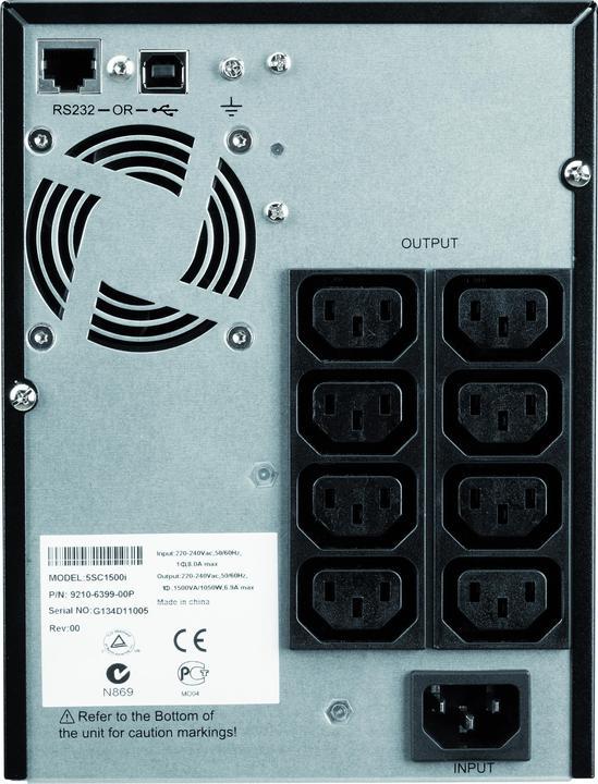 Image du produit Eaton 5SC 1500i Rack2U (1500 VA, 1050 W, Line-interactive Onduleur)