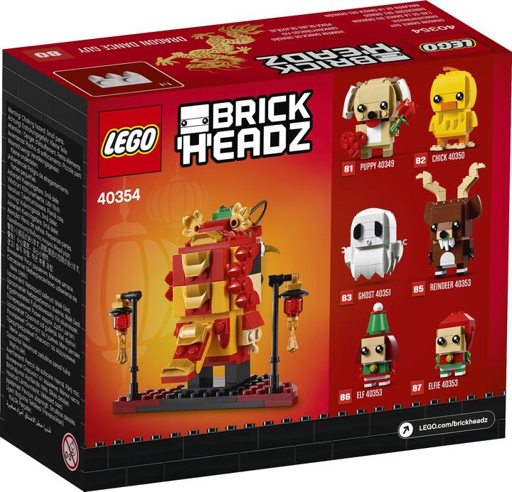 Produktbild LEGO BrickHeadz DrachentanzMann (40354, LEGO Brickheadz)