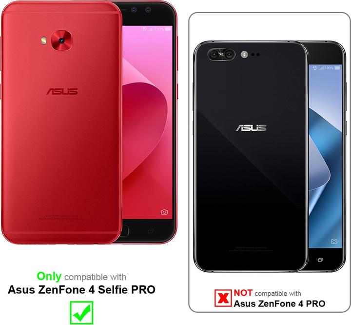 Actual product image Cadorabo Flip like Invisible Cover (Asus Zenfone 4 Selfie Pro)