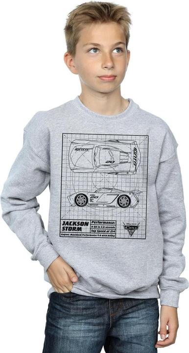 Image du produit Disney - Sweat CARS JACKSON STORM BLUEPRINT - Garçon (140, 146)