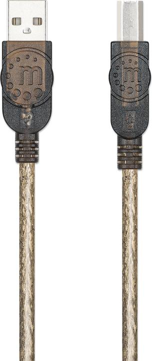 Image du produit Manhattan USB A/USB B, M/M (15 m, USB 2.0)