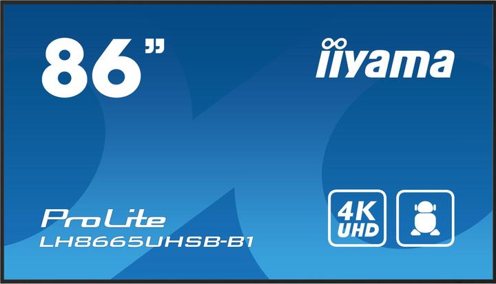 iiyama 86" 3840x2160, UHD IPS panel, Haze 1%, 8 (3840 x 2160 Pixel, 86")