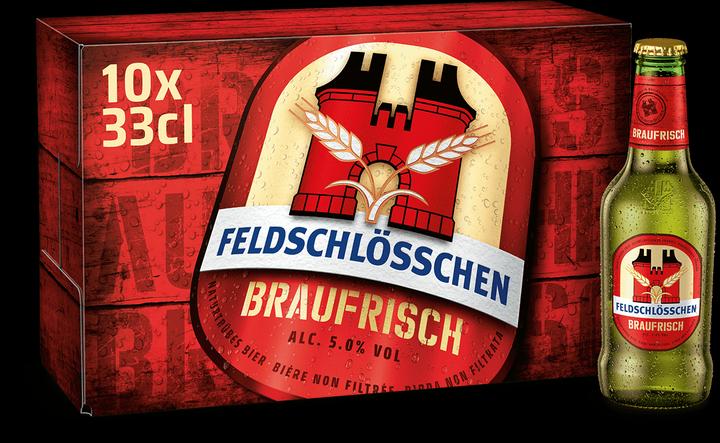 Produktbild Feldschlösschen Braufrisch (10 x 33 cl)