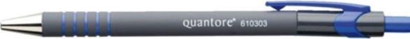 Produktbild Quantore 12x Kugelschreiber Gummihalter blau mittel (Blau, 12 x)