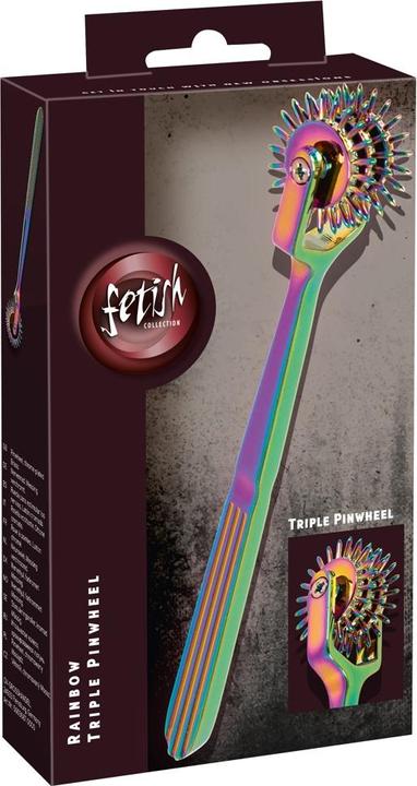 Actual product image Fetish Collection Rainbow Triple Pinwheel