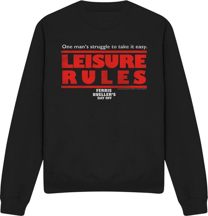 Produktbild Ferris Bueller´s Day Off Ferris Bueller's Day Off Leisure Rules Sweatshirt (L)