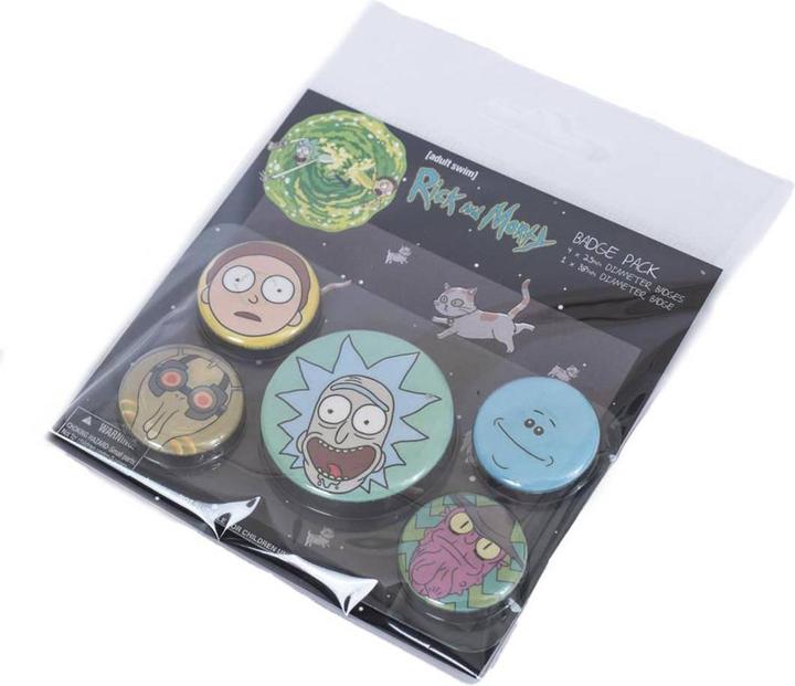 Produktbild Rick And Morty Kopf AnsteckerSet 5erPack