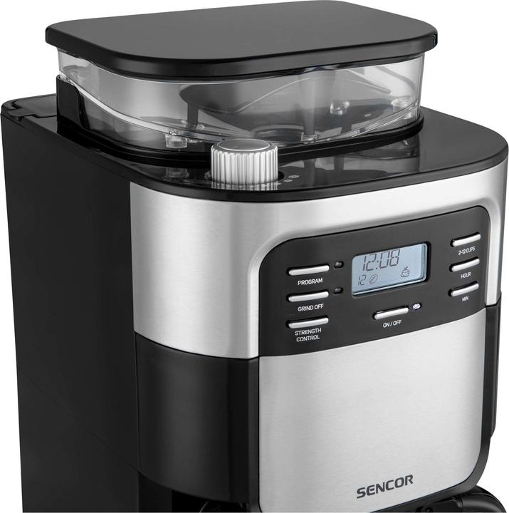 Produktbild Sencor SCE 7000BK Kaffeemaschine in Schwarz und Silber