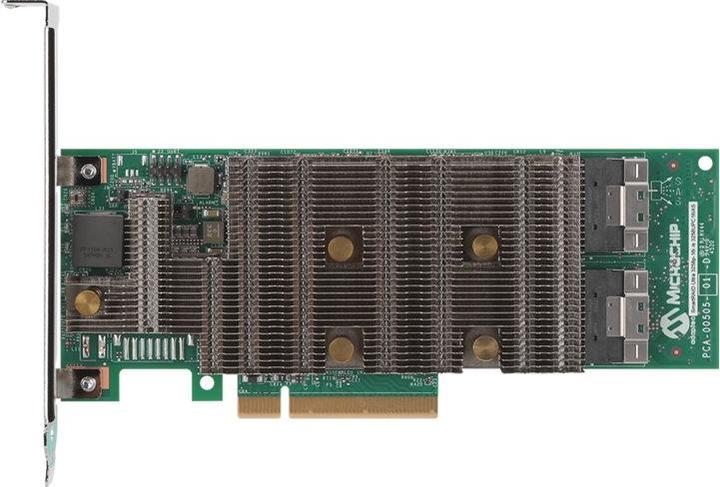 Immagine prodotto Microchip Technology SmartRAID 3204-8i, SAS-4, Serial ATA III, PCI Express x8, 24 Gbit/s, 4096 MB, D