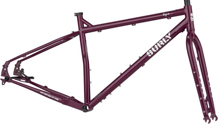 Actual product image Surly Ogre MTB Frame Kit, 27.5+/29", purple