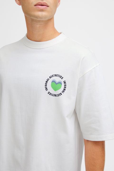 Image du produit Casual Friday CFTue tee relaxed fit avec imprimé sur la poitrine 20505006 (XL)