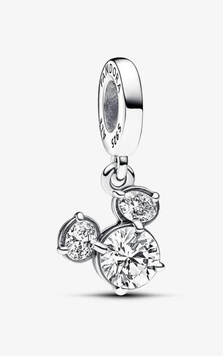 Image du produit Pandora Disney Mickey Mouse Tête étincelante Silhouette Charm (Argent 925)