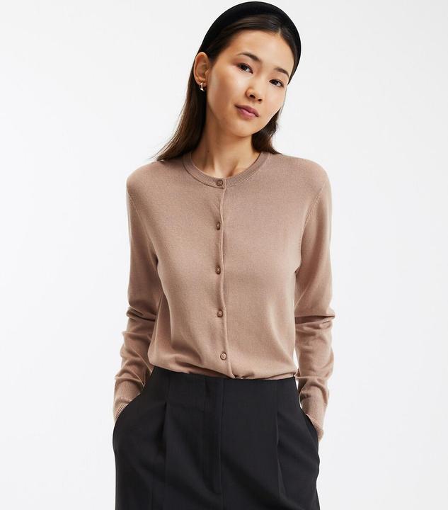 Produktbild La Redoute Collections Cardigan mit rundem Ausschnitt (38)