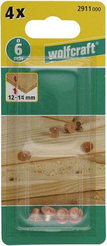 Produktbild wolfcraft 4 Dübelfixe – Dübel-Markierspitzen, Ø 8 mm (4 Stk.)