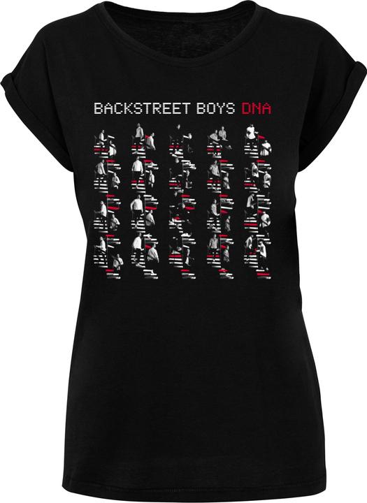 Actual product image Merchcode Ladies Backstreet Boys - DNA Album Red Extended Shoulder Tee - 112181 (M)
