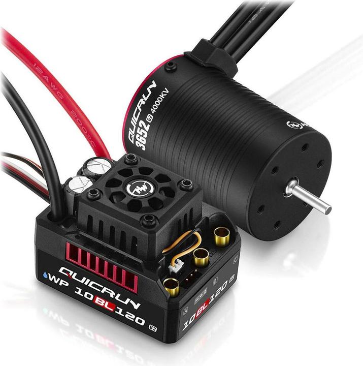 Hobbywing Combo WP10BL120G2 mit 3652SL-4000KV-G2