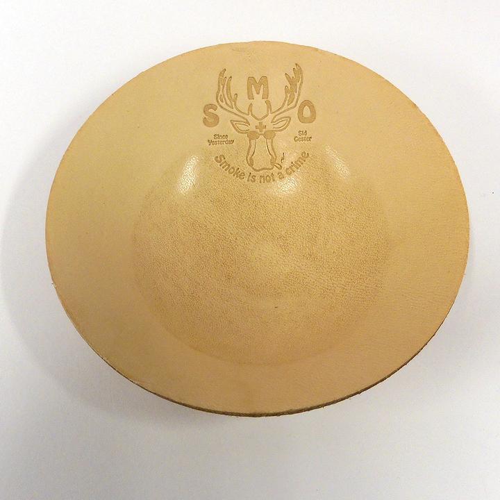 Best Buds Smo Leather Rolling Tray Natural