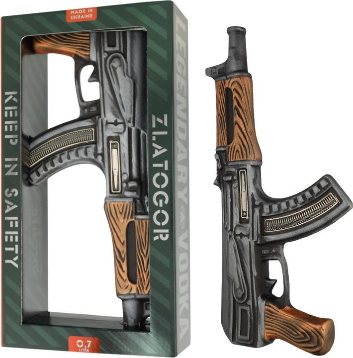 Zlatogor AK-47 Vodka 38% Vol. 0,7l in Geschenkbox