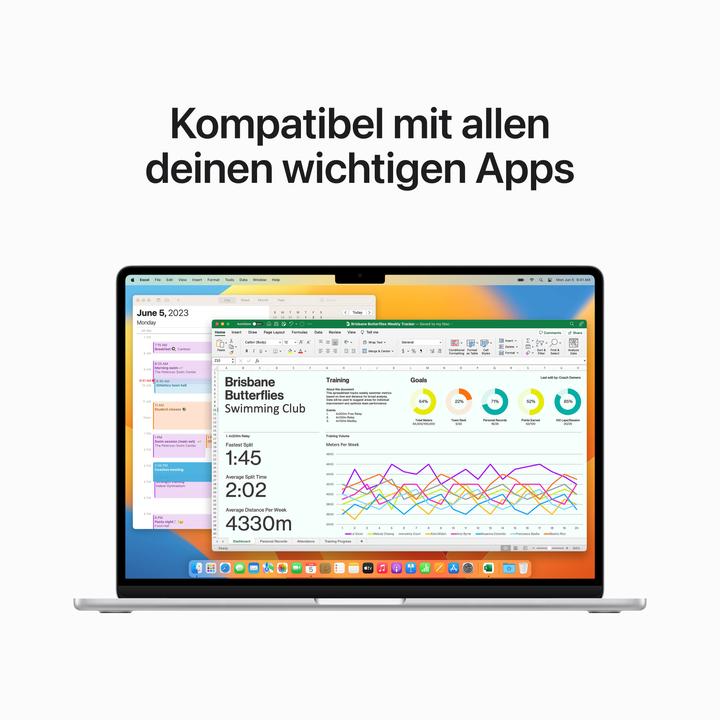 Produktbild Apple MacBook Air – 2023 (15", M2, 8 GB, 256 GB, DE)