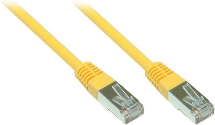 Immagine prodotto Varia Cavo patch Cat. 5e - 5 m, F/UTP, giallo (CAT5e, 5 m)