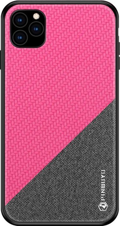 Immagine prodotto Pinwuyo Custodia iPhone 11 Pro Slim in tessuto di gomma rosa e grigio (Apple iPhone 11 Pro)