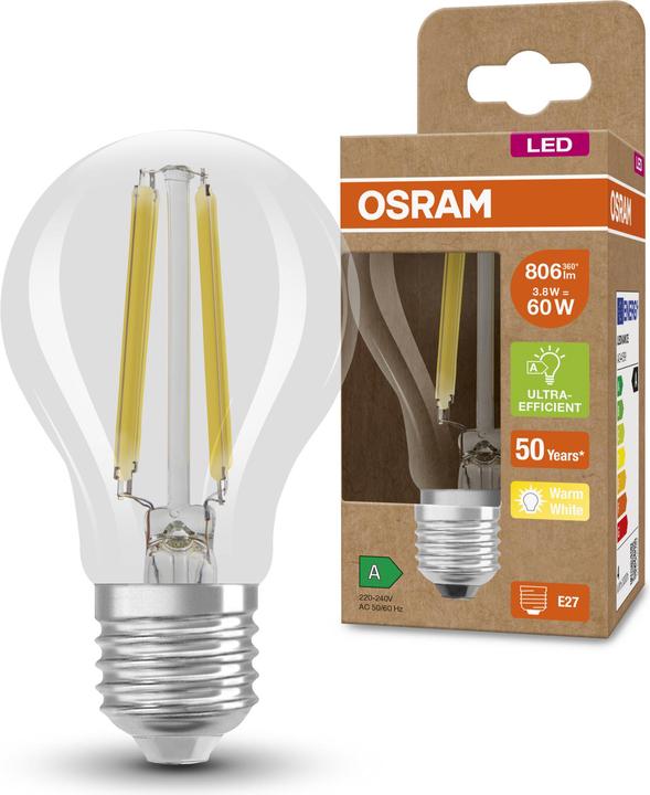 Actual product image Osram Led Filament Classic A (E27, 4 W, 806 lm, 1 x, A)