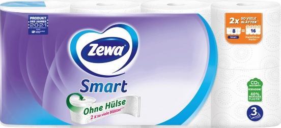 Immagine prodotto Zewa Carta igienica Smart a 3 veli, 8 pezzi (8 x)