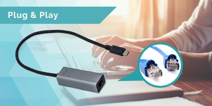Produktbild i-tec USB-C zu (USB-C, RJ45 (1x))