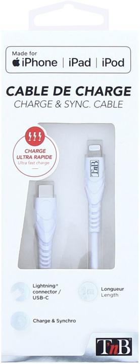 Produktbild T'nB Lightning-USB-C Power Delivery Kabel (USB 3.2 Gen 1)