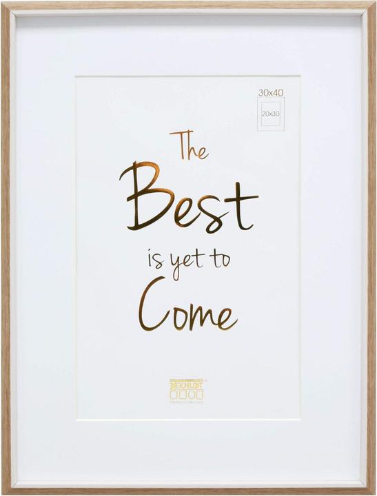 Deknudt S46WG4 P1 naturalfa. 30x40 plastica bianca bordo bianco / passep. (30 x 40 cm)