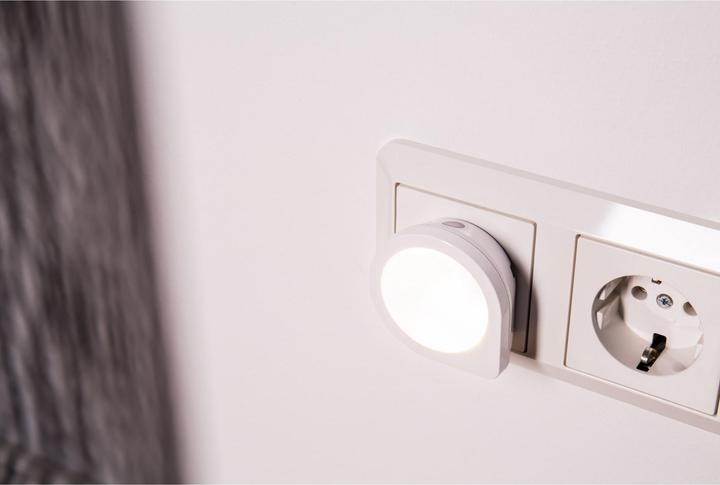 Produktbild Müller Licht LED Sensor Nachtlicht 1W 2 lm 2700 K warmweiss Apollo weiss mit Dämmerungssensor
