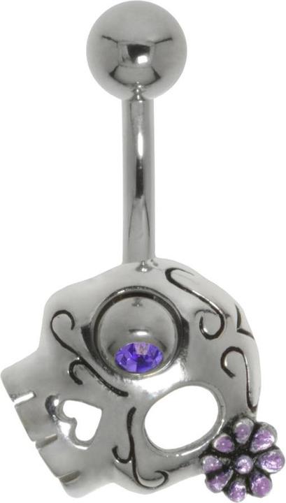 Actual product image Bijouteria Bellypiercing (Silver 925, Surgical steel 316L, Crystal, Email)