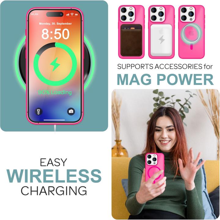 Image du produit Nalia Étui hybride mat avec fonction MagSafe (Apple iPhone 16 Pro)