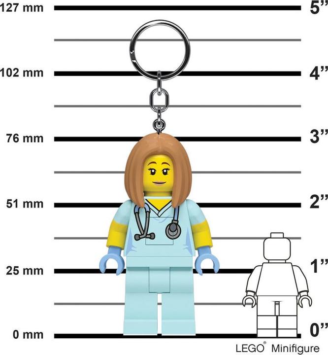 Actual product image Euromic LEGO Keychain w/LED