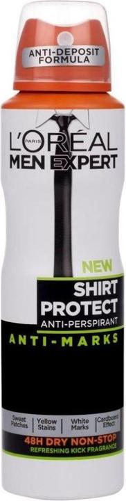 L'Oréal Paris L'Oreal - Men Expert Shirt Protect Anti-Perspirant Deodorant Spray 150Ml (Spray, 150 ml)