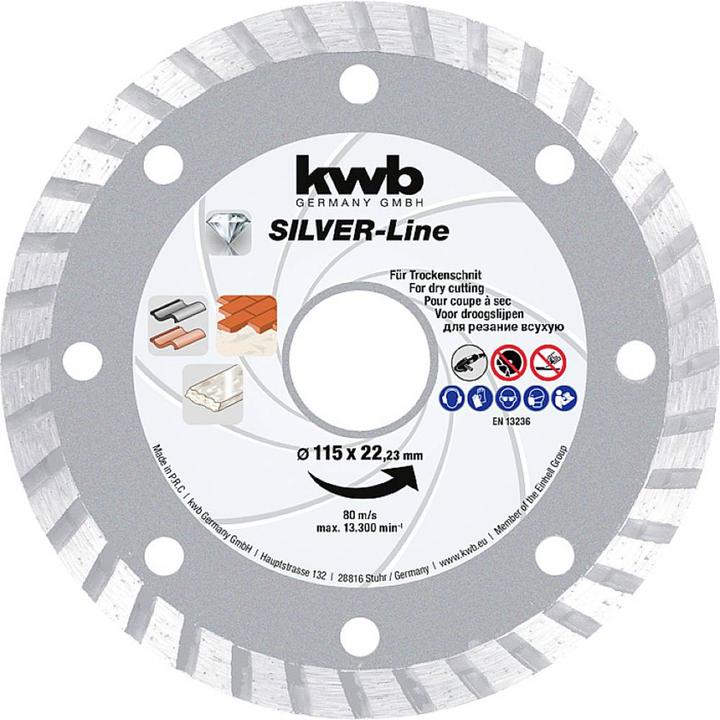 Actual product image kwb 797870 Diamond cutting disc diameter 230mm bore-Ø 22.23mm stone 1pc.
