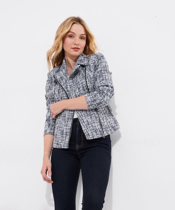 Actual product image Joe Browns Asymmetric Biker Tweed Jacket (44)
