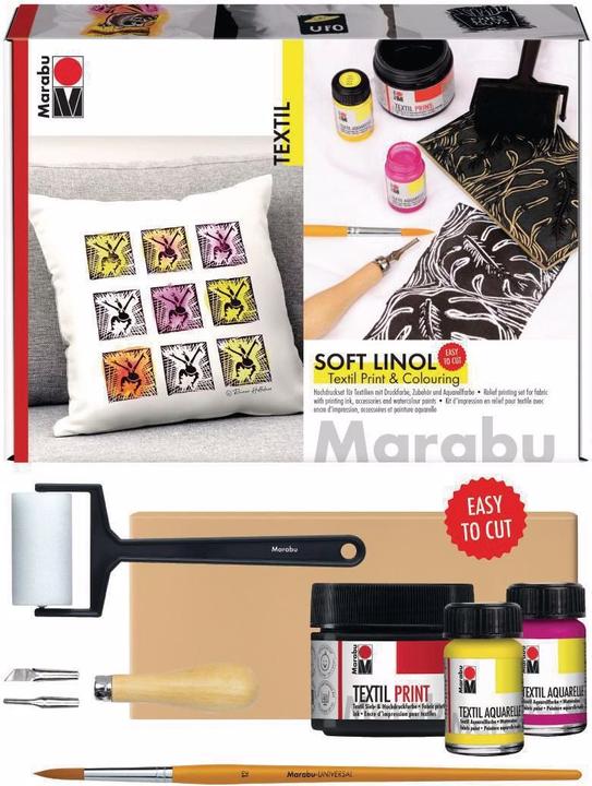 Produktbild Marabu Soft Linol Print & Colouring Set (Multicolor, 115 ml)