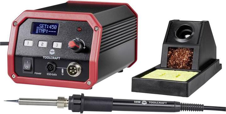 Actual product image Toolcraft Digital soldering station ST-50D 50 W