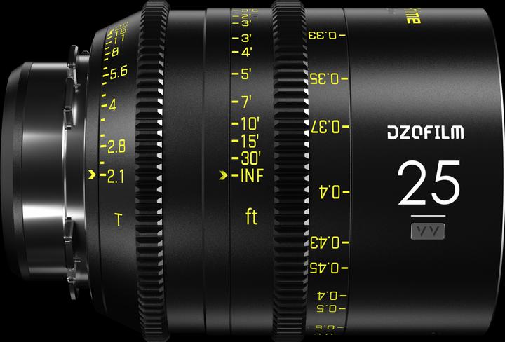 Actual product image Dzofilm Vespid 25mm T 2.1 Cine PL Mount (Manual Focus) (PL, full size)