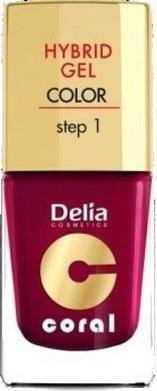 Produktbild Delia Cosmetics Cosmetics Coral Hybrid Gel Nail Polish No. 12 Chestnut Brown 11ml