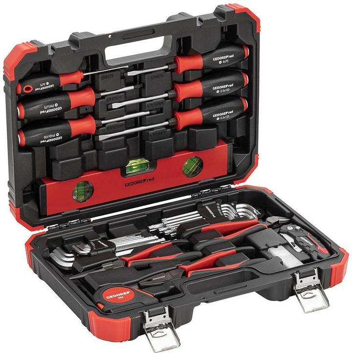 Actual product image Gedore Red red R38003043 Tool set measuring-cutting-screws 43 pieces (43 pieces)