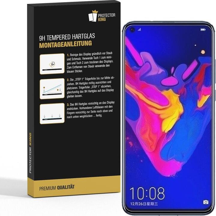 Produktbild Protectorking 1x echtes Tempered 9H Panzerhartglas 3D KLAR (1 Stück, Honor View 20)