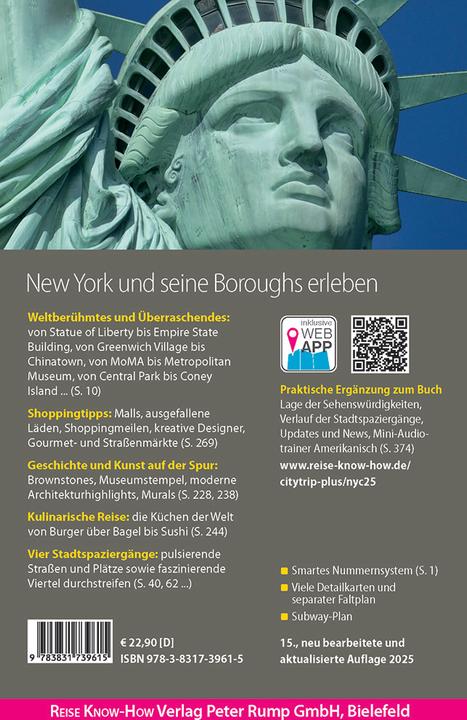 Immagine prodotto Reiseführer New York City (CityTrip PLUS) (Tedesco, Peter Kränzle, Margit Brinke, 2025)