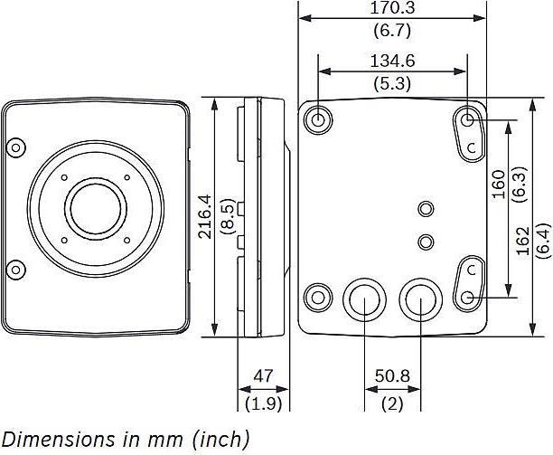 Produktbild Bosch Security Systems NDA-U-WMP Überwachungskamerazubehör Gehäuse & Montage (Gehäuse)