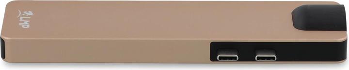 Produktbild LMP USB-C Compact Dock 4K 8 Port, HDMI, Mini-DP, Eth., USB 3.0, SD/microSD, USB-C, Alu., gold *New (USB-C, 8 Ports)