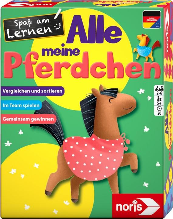 Actual product image Noris NOR71865 - Fun in learning: All my horses, learning game, 2-6 players, ages 5+ (DE edition) (German)