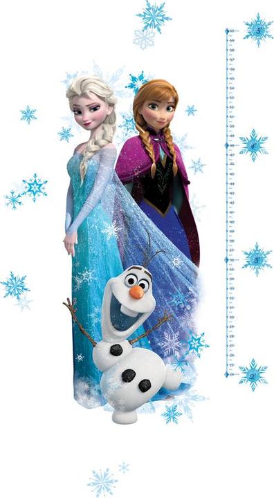 Produktbild Roommates RM - DISNEY Frozen Anna, Elsa & Olaf mit Schneeflocken (6 x 6 x 72 cm)