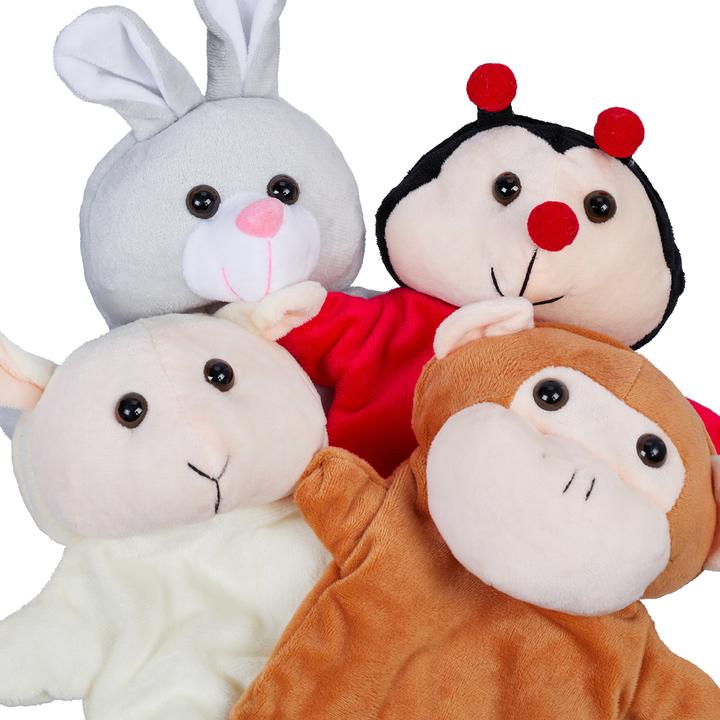 Immagine prodotto Relaxdays 4x marionette a mano