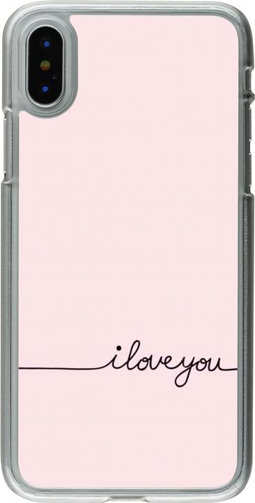 Actual product image PhoneLook Coque transparent Valentine 2023 i love you writing (Apple iPhone X, Apple iPhone XS)